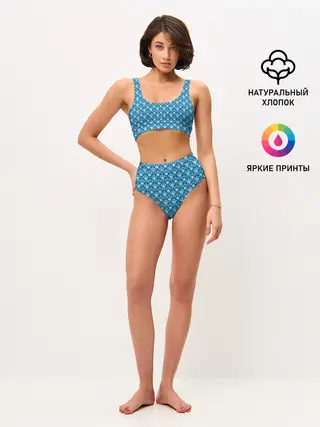 Женские топ и трусы / Snowman. Hockey.