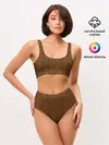 Женские топ и трусы / Brown & Gold