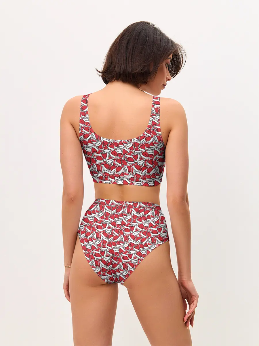 Женские топ и трусы / Шапки