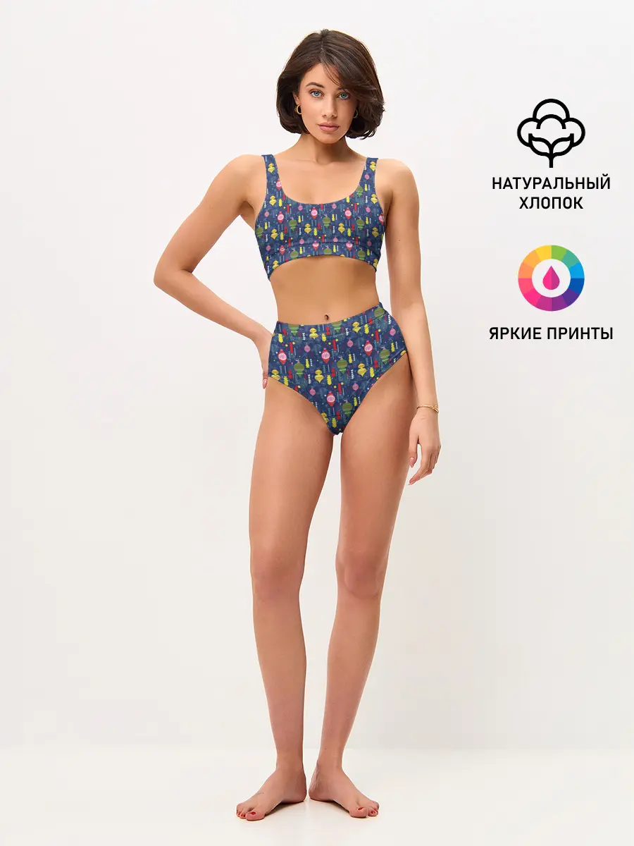 Женские топ и трусы / Новогодние Ёлочные Игрушки