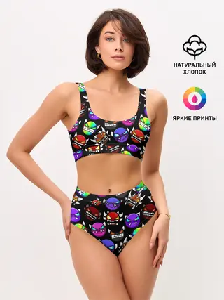 Женские топ и трусы / Geometry Dash Demons