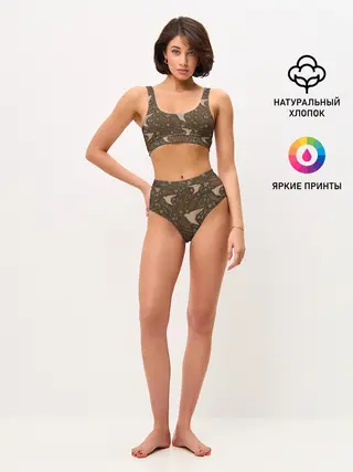 Женские топ и трусы / Литой стриж