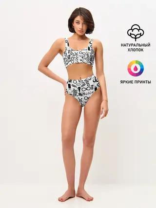 Женские топ и трусы / ТОКИЙСКИЕ МСТИТЕЛИ ЛОГОБОМБИНГ