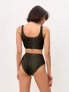 Женские топ и трусы / ЕГИПЕТСКИЕ ИЕРОГЛИФЫ ЗОЛОТОМ