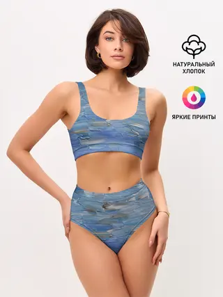 Женские топ и трусы / Мазки красок