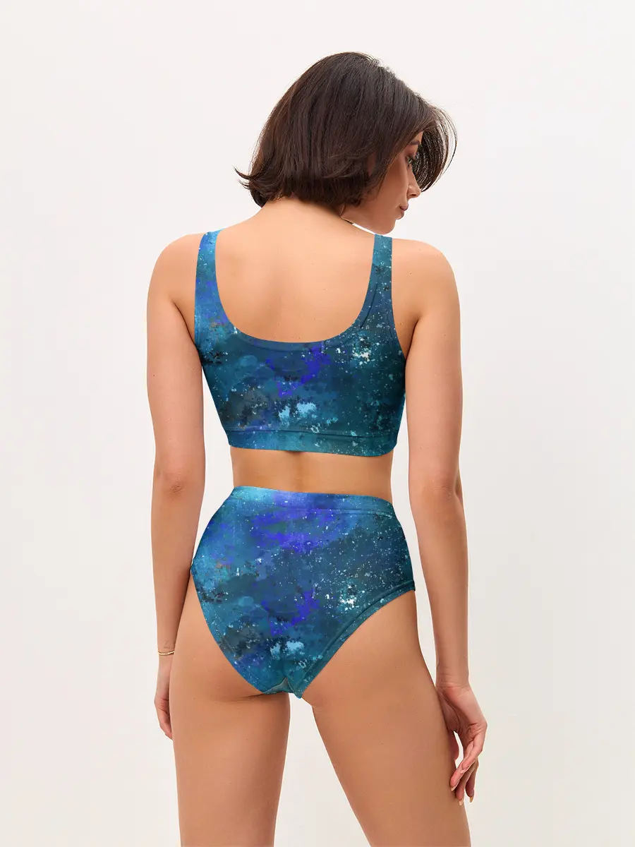 Женские топ и трусы / Космическое облако