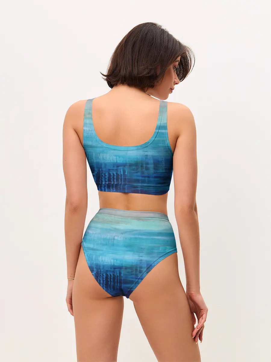 Женские топ и трусы / Небесные потеки