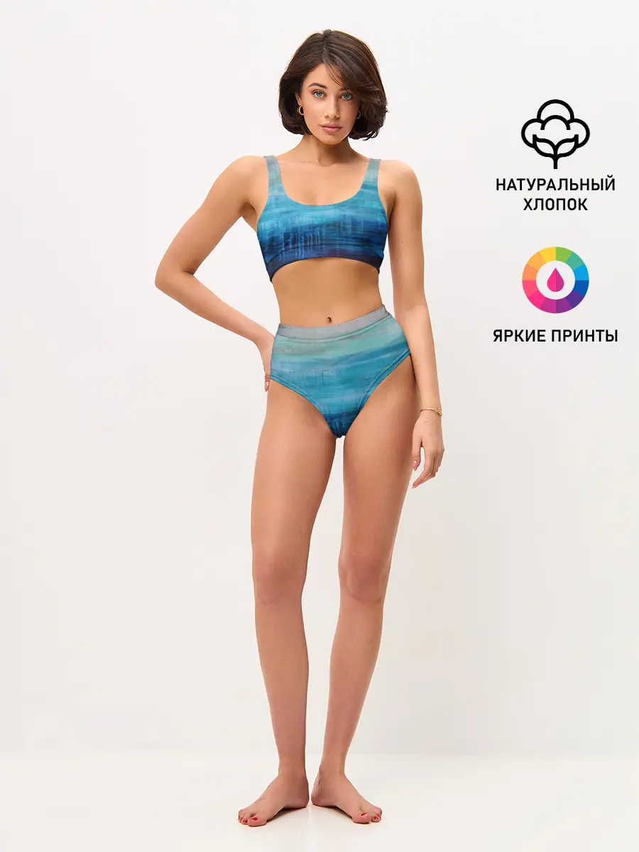 Женские топ и трусы / Небесные потеки