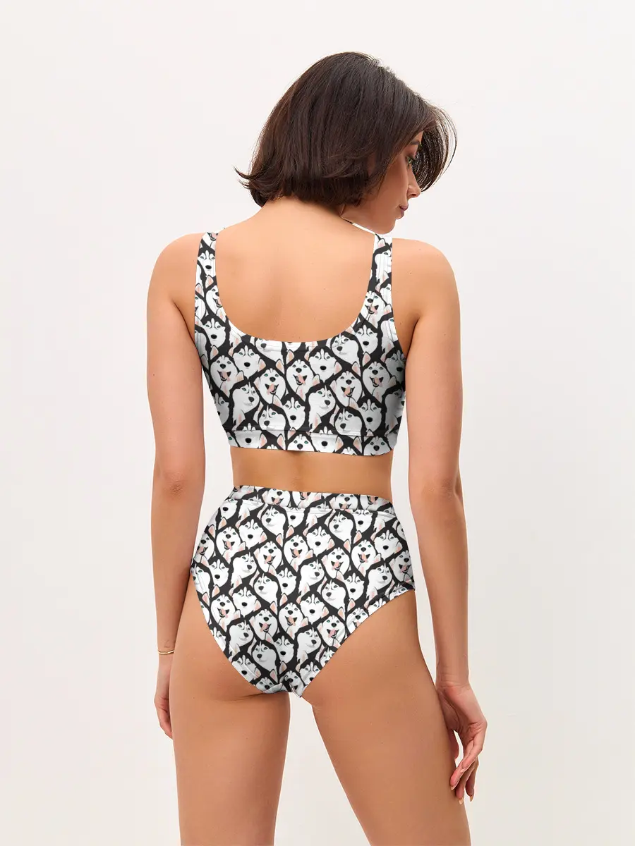 Женские топ и трусы / Сибирский Хаски