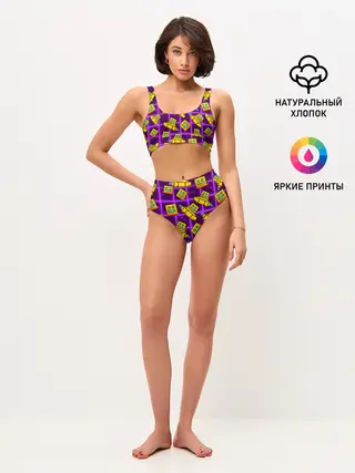 Женские топ и трусы / GEOMETRY DASH SPACE