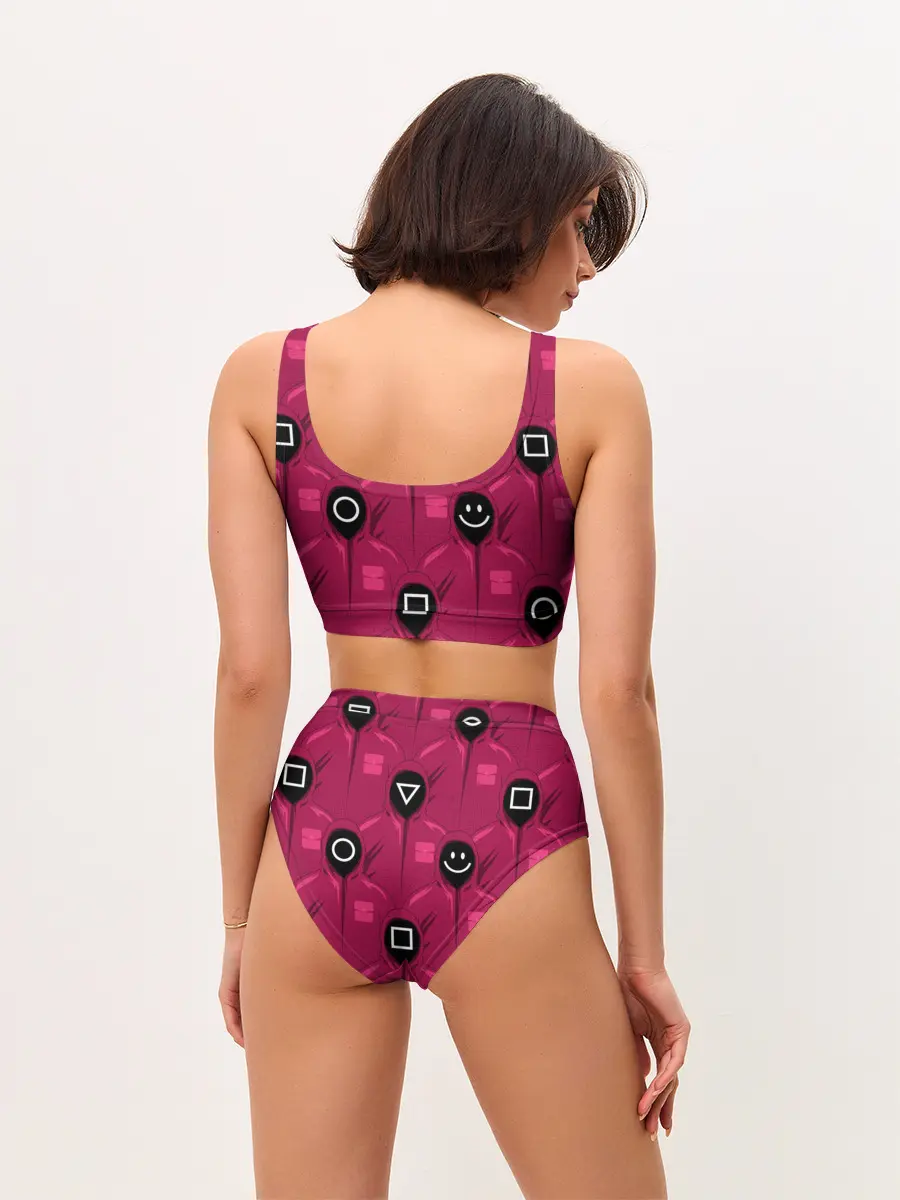 Женские топ и трусы / СОТРУДНИКИ ИГРЫ В КАЛЬМАРА