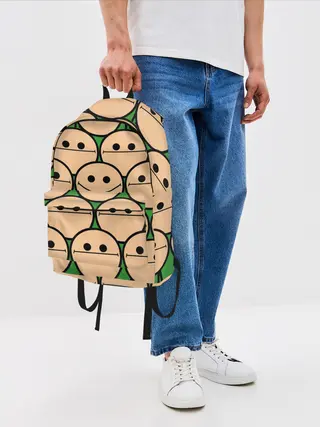 Рюкзак джинсовый / Cyanide & Happiness | Face Sure