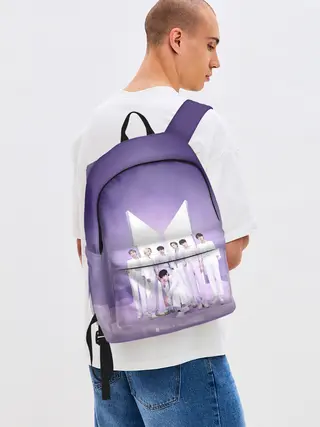 Рюкзак джинсовый / BTS. Purple