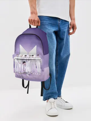 Рюкзак джинсовый / BTS. Purple