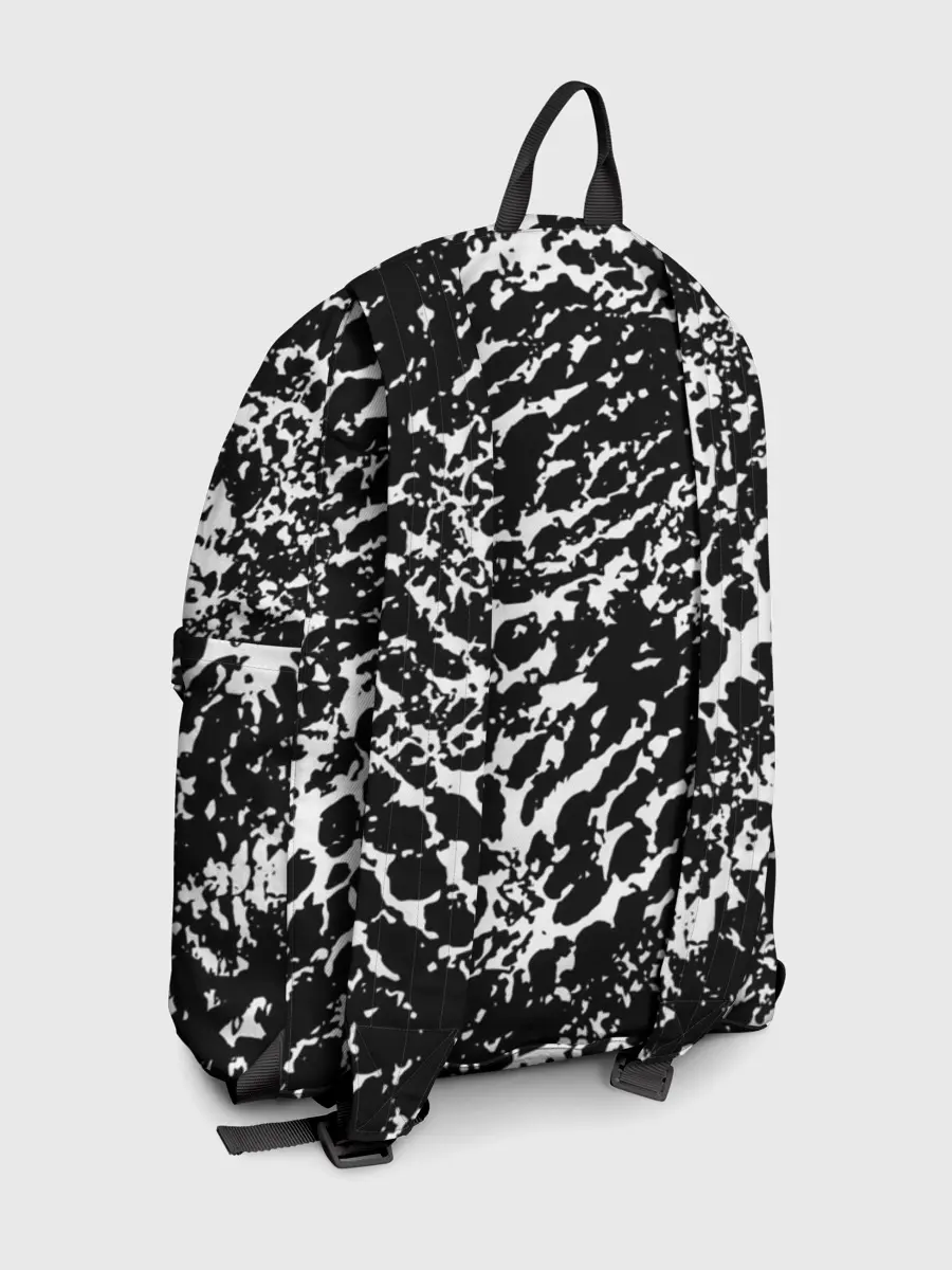 Рюкзак джинсовый / Хаос белого на черном