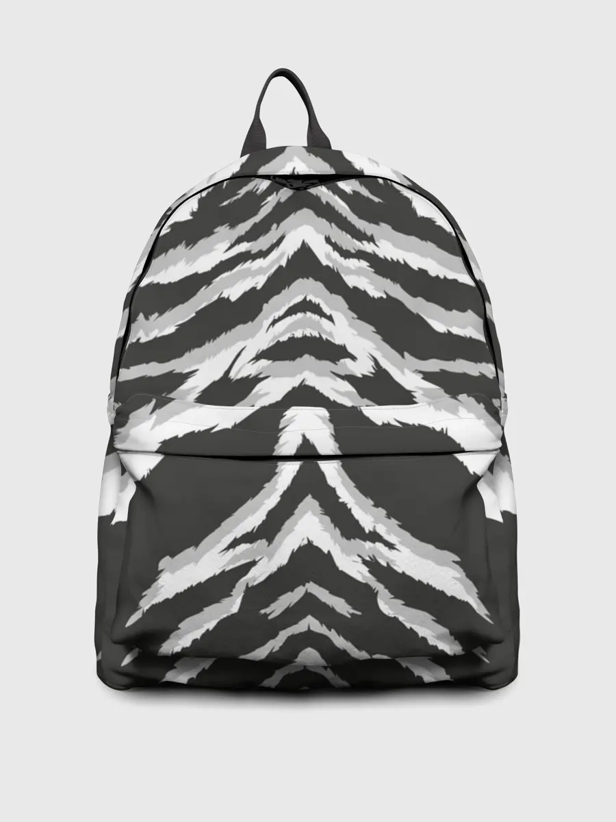 Рюкзак джинсовый / Белая шкура тигра