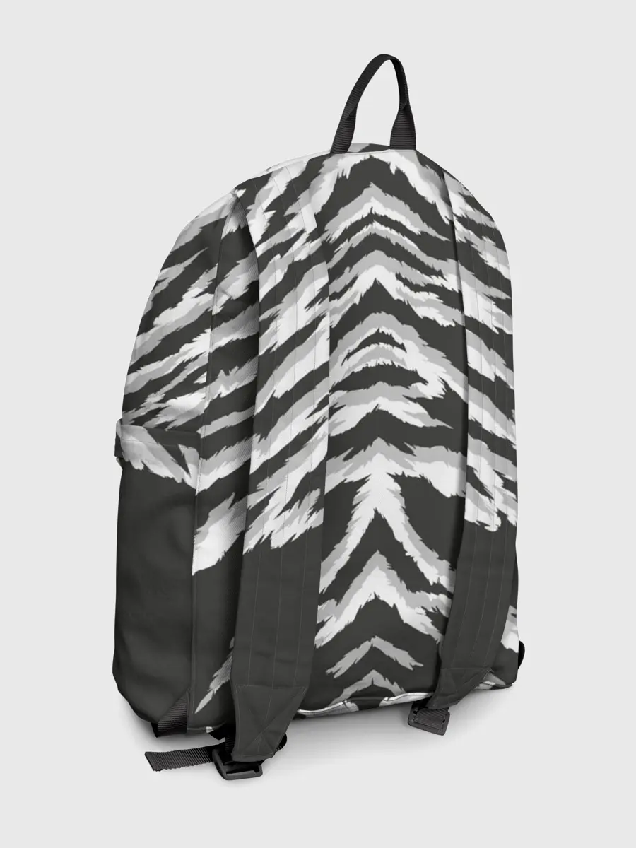 Рюкзак джинсовый / Белая шкура тигра