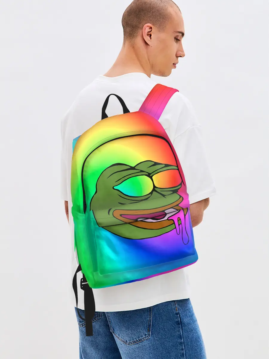 Рюкзак джинсовый / Pepe rainbow