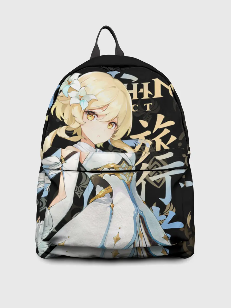 Рюкзак джинсовый / Путешественница / Genshin Impact