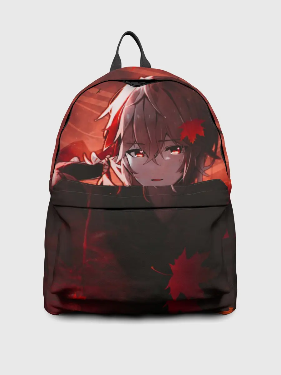 Рюкзак джинсовый / Кадзуха в кленовых листьях