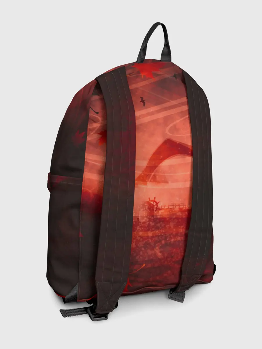 Рюкзак джинсовый / Кадзуха в кленовых листьях