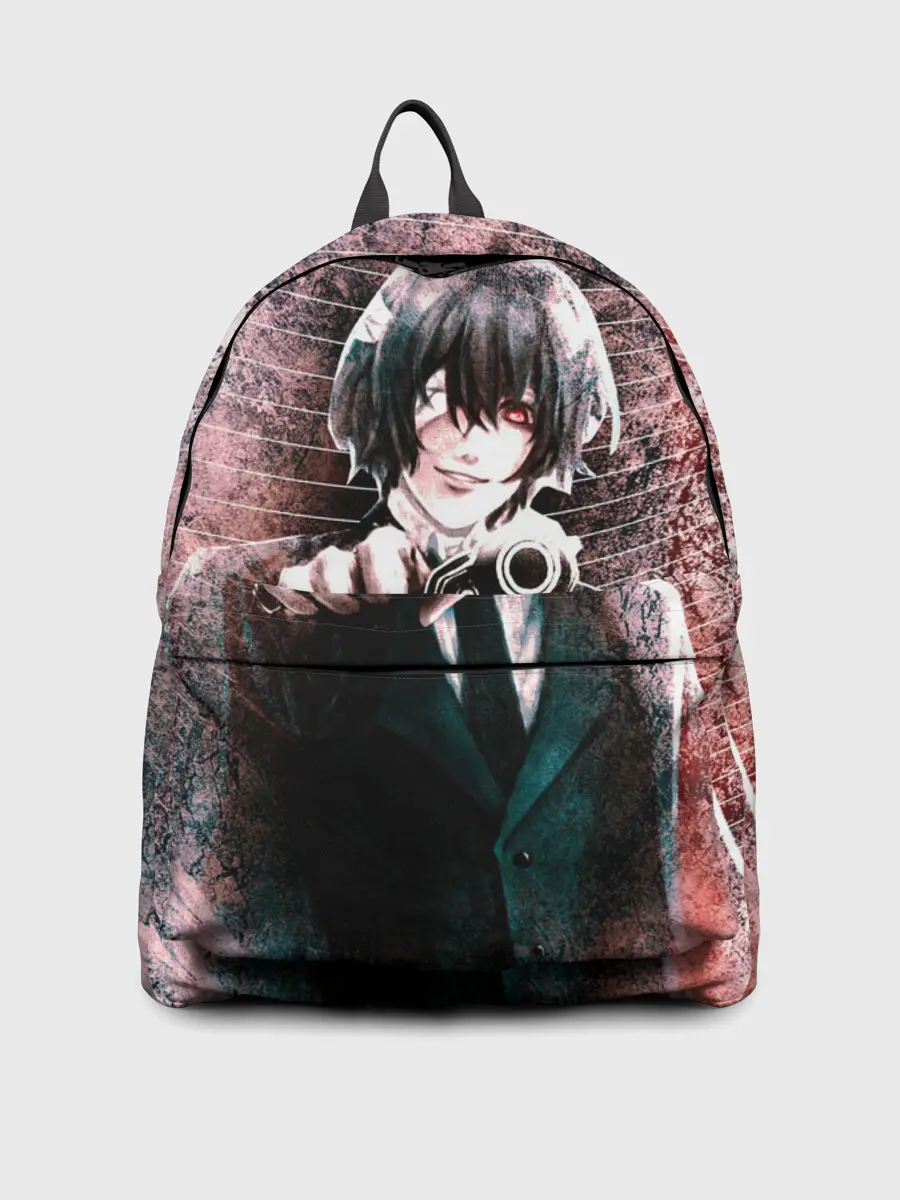 Рюкзак джинсовый / Опасный Дазай Осаму