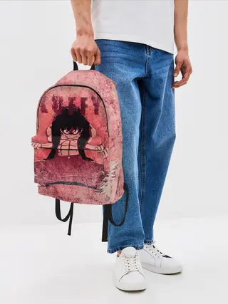 Рюкзак джинсовый / Свирепый Луффи