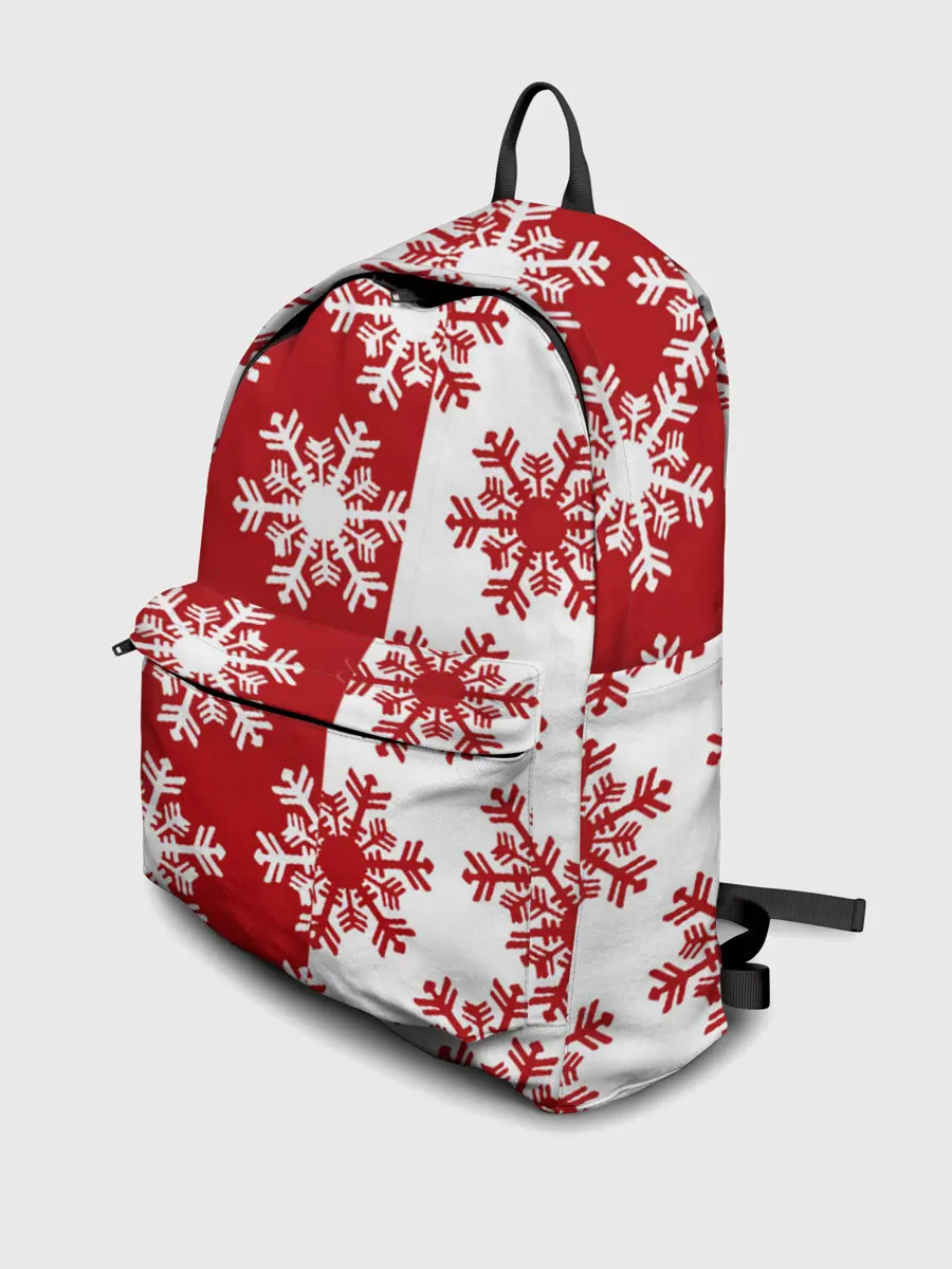 Рюкзак джинсовый / Новогодние Снежинки 2022