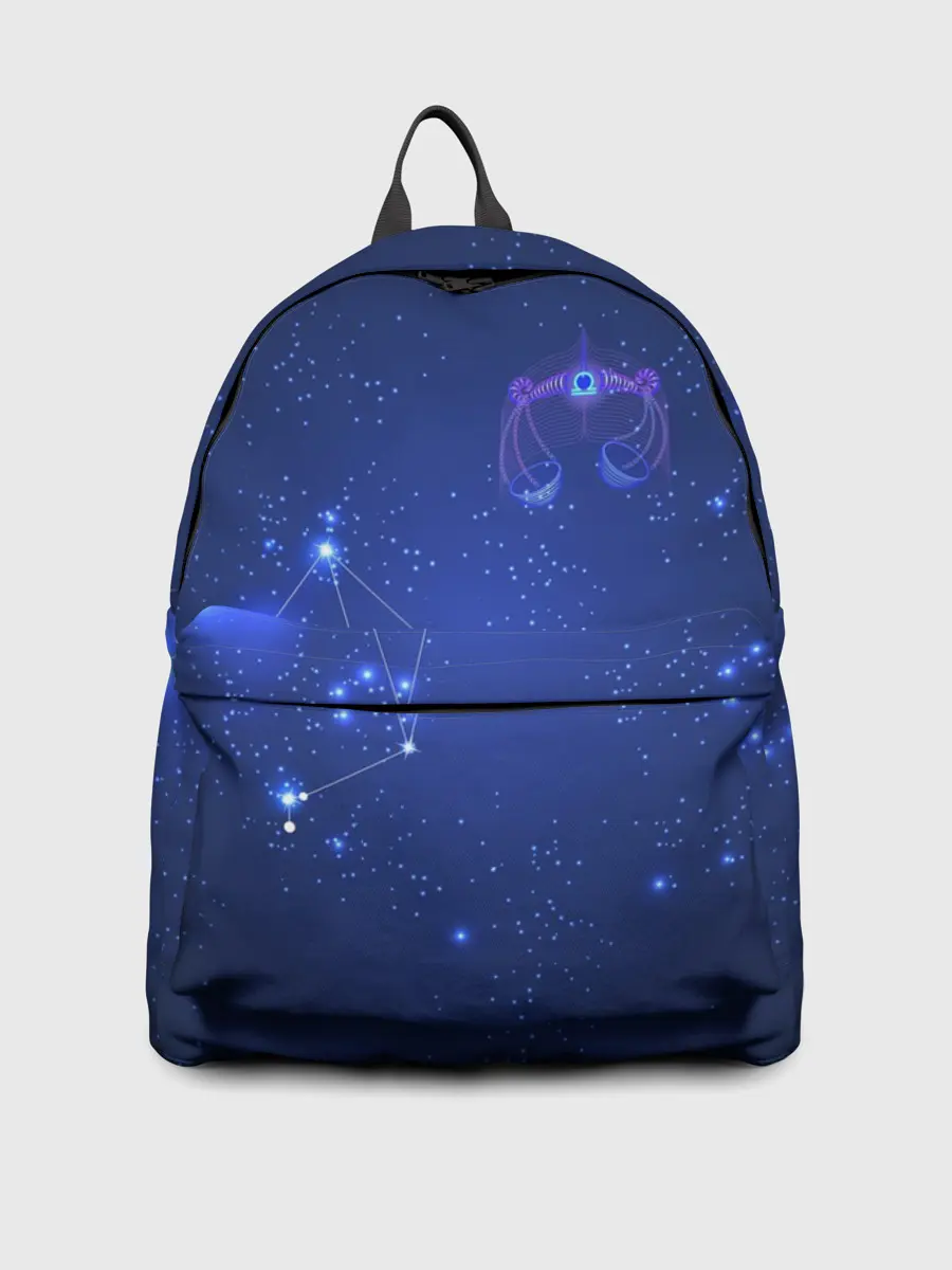 Рюкзак джинсовый / Знак зодиака - Весы