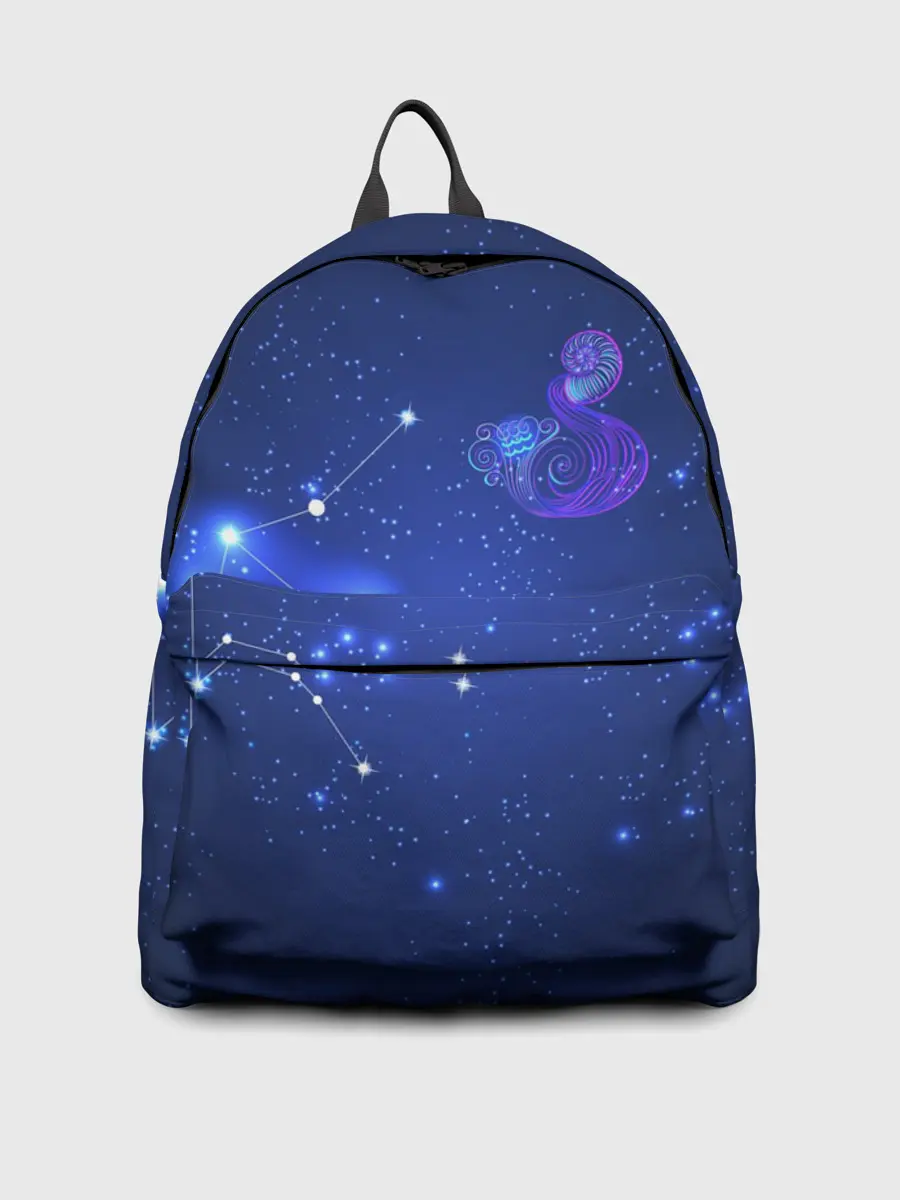 Рюкзак джинсовый / Знак зодиака - Водолей