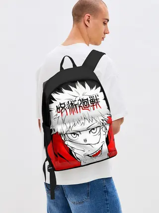 Рюкзак джинсовый / Jujutsu Kaisen, Юдзи Итадори