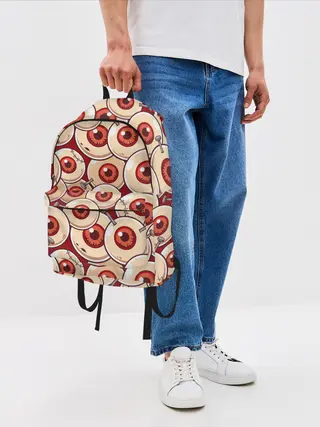 Рюкзак джинсовый / Zombie Глаза