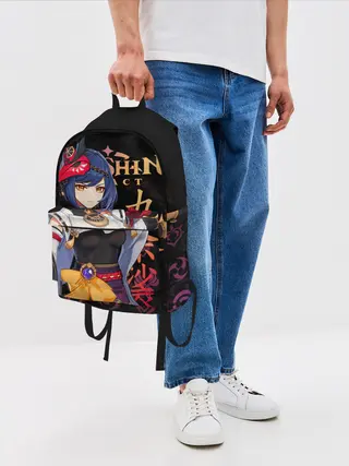 Рюкзак джинсовый / Сара / Genshin Impact