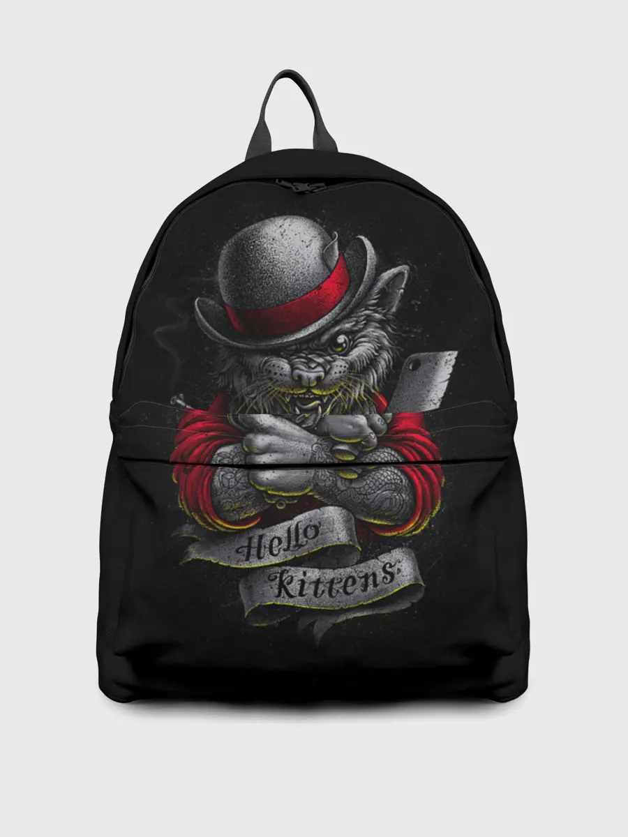 Рюкзак джинсовый / КОТ ДЖЕНТЕЛЬМЕН