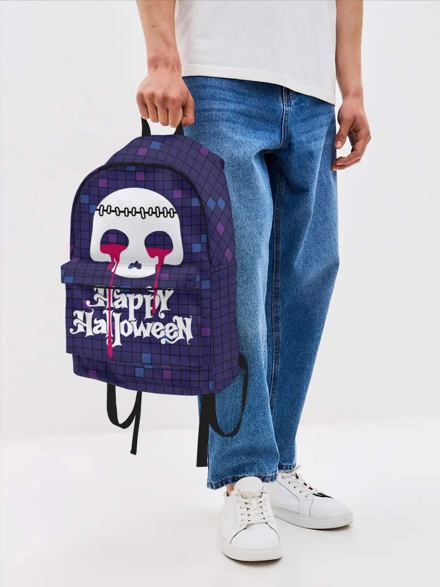 Рюкзак джинсовый / Кровавые слёзы зомби
