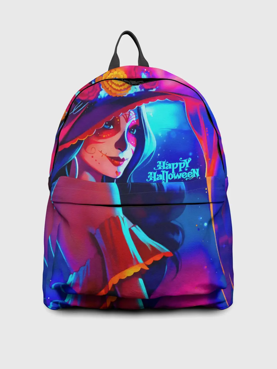 Рюкзак джинсовый / Неоновая ведьма
