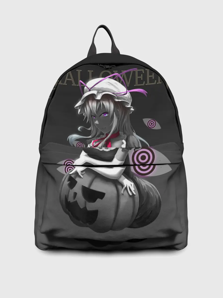 Рюкзак джинсовый / Черная ведьма с тыквой