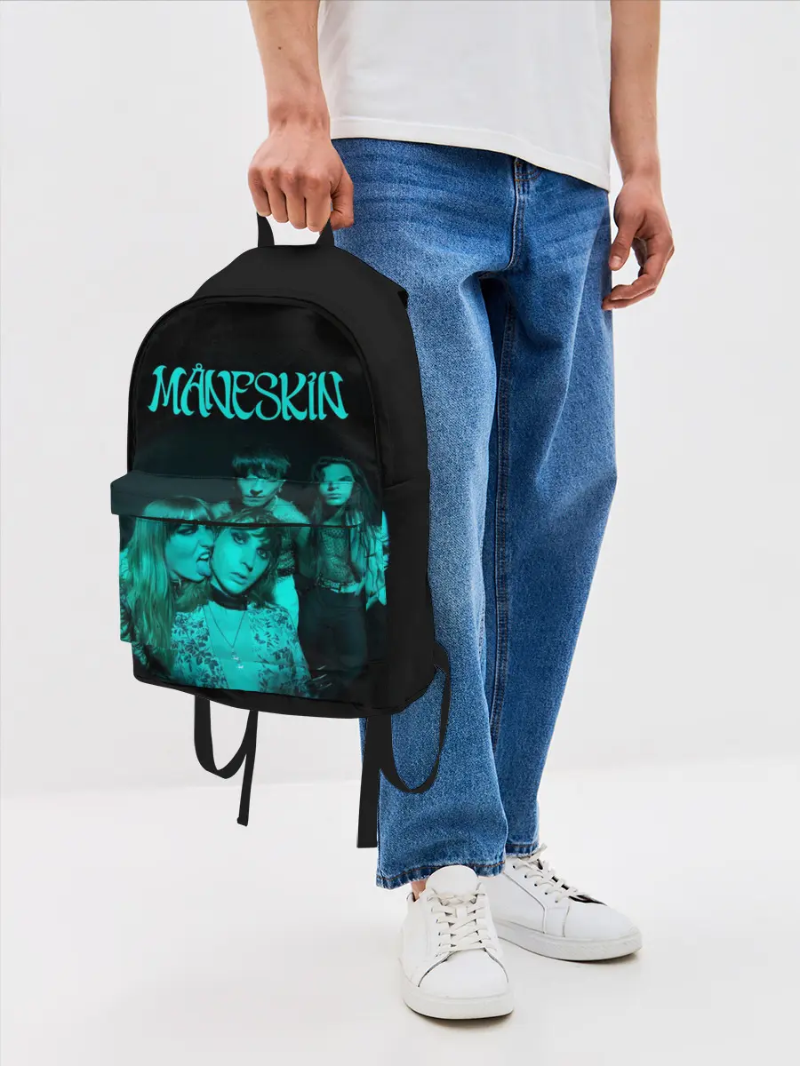 Рюкзак джинсовый / Maneskin. Fisheye Faces