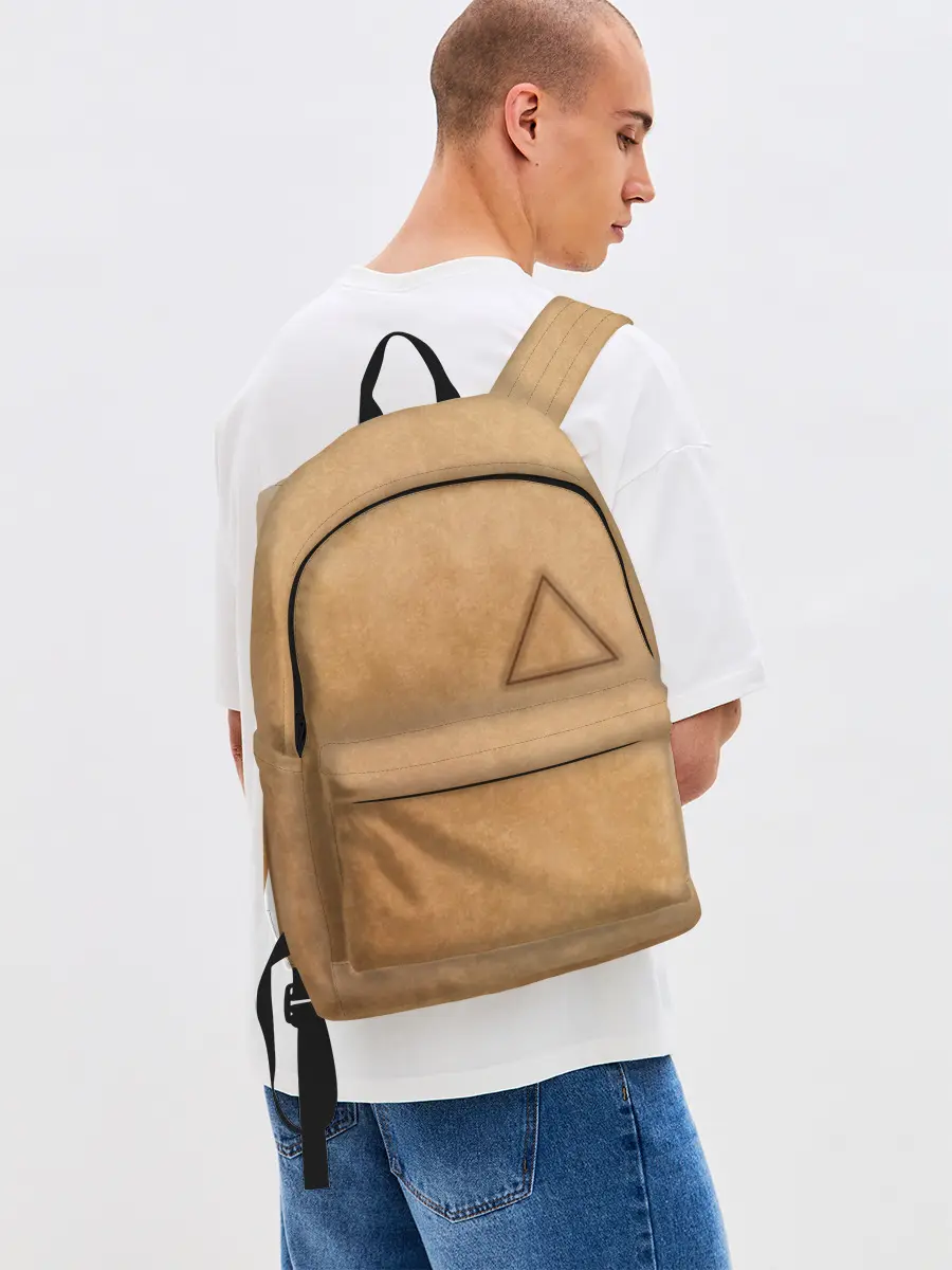 Рюкзак джинсовый / Треугольник / Игра в кальмара