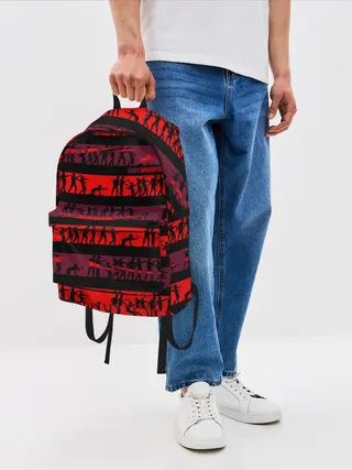 Рюкзак джинсовый / Зомби апокалипсис близко