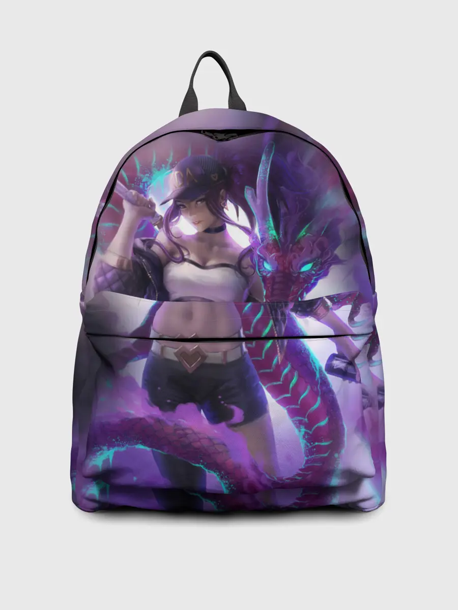 Рюкзак джинсовый / LEAGUE OF LEGENDS AKALI / ЛИГА ЛЕГЕНД АКАЛИ