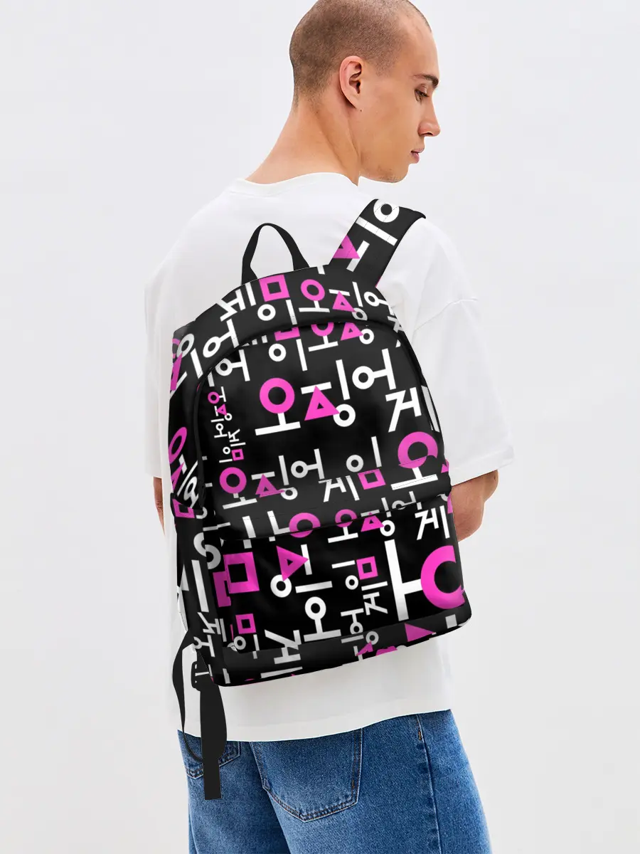 Рюкзак джинсовый / Игра в кальмара