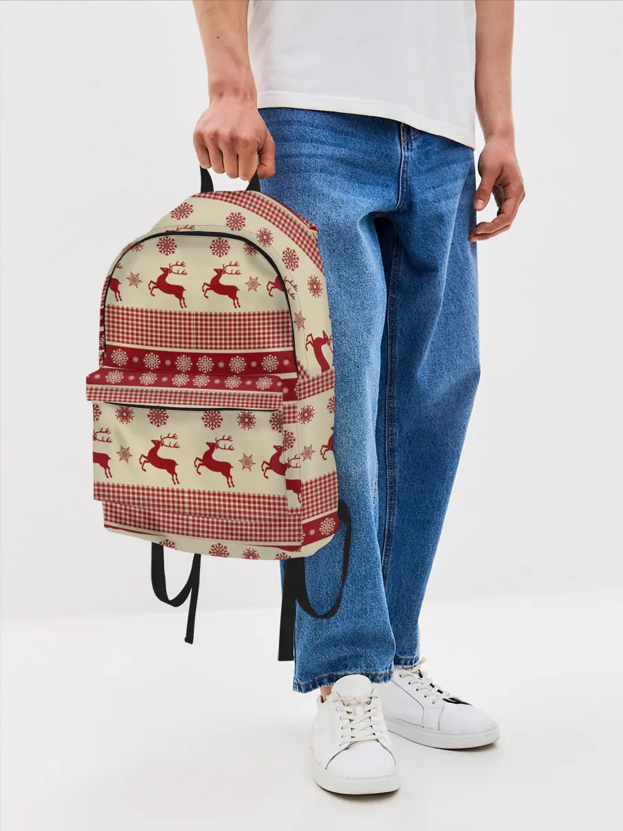 Рюкзак джинсовый / Новогодние Олени!