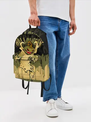 Рюкзак джинсовый / Тыква в ночь мертвецов