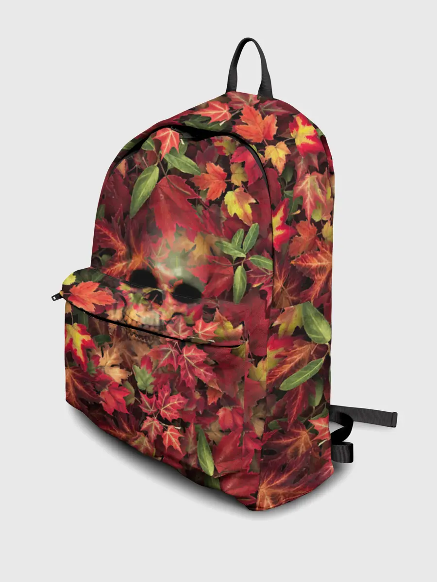 Рюкзак джинсовый / Осенний череп