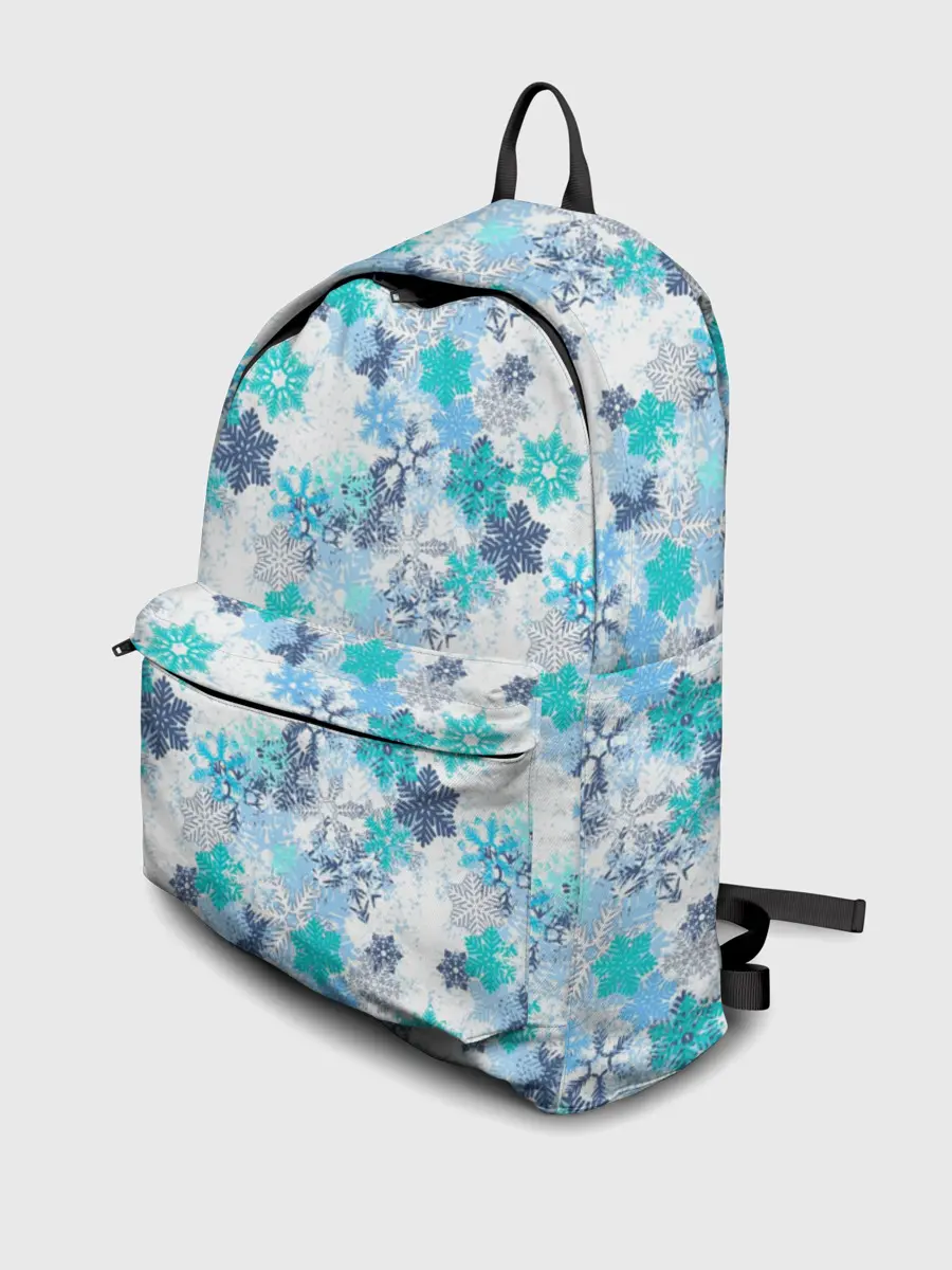 Рюкзак джинсовый / Зимние Снежные Узоры
