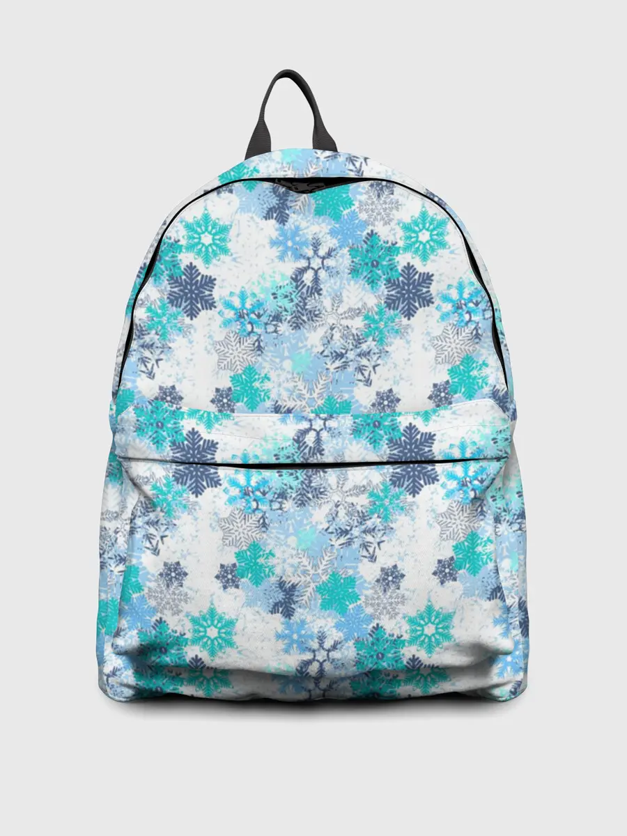 Рюкзак джинсовый / Зимние Снежные Узоры