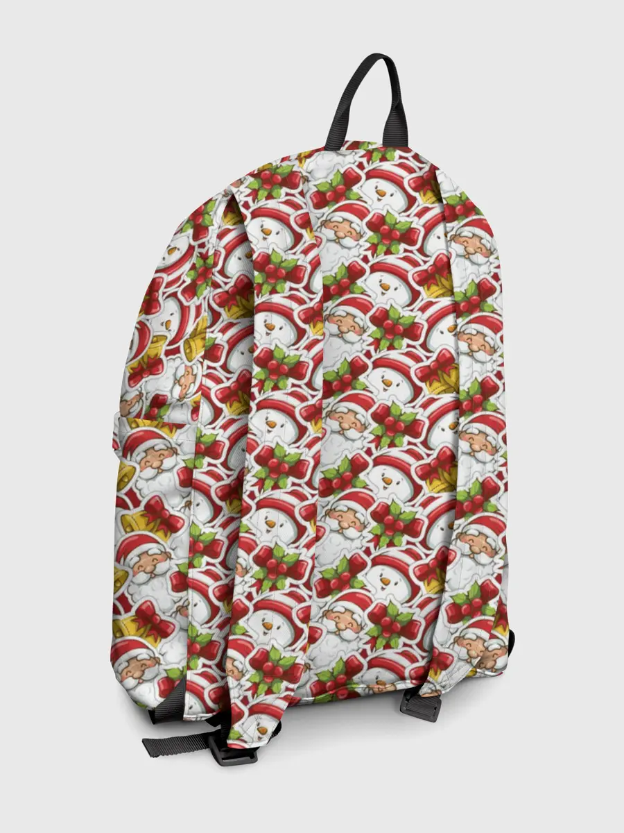 Рюкзак джинсовый / Дед Мороз и Снеговик