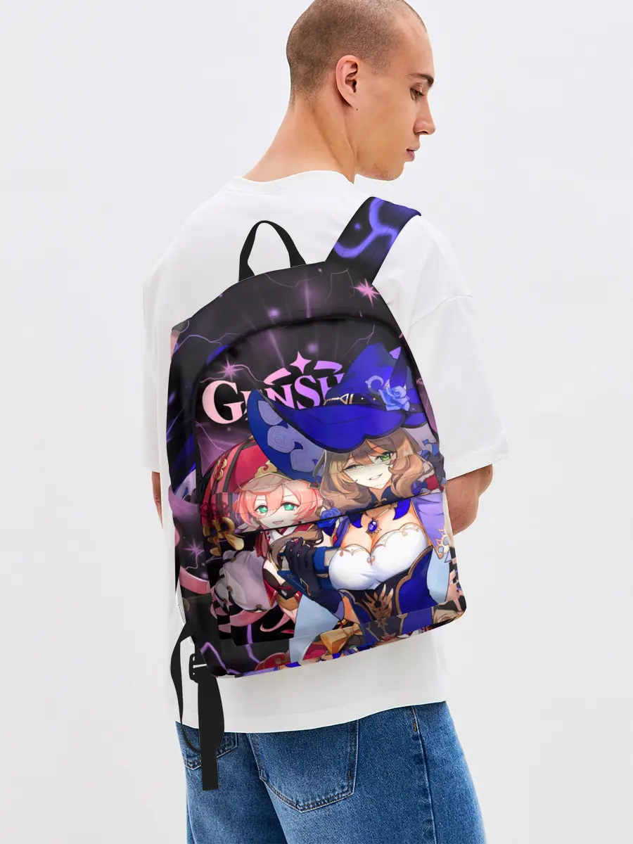 Рюкзак джинсовый / Янь Фэй и Лиза, Genshin Impact