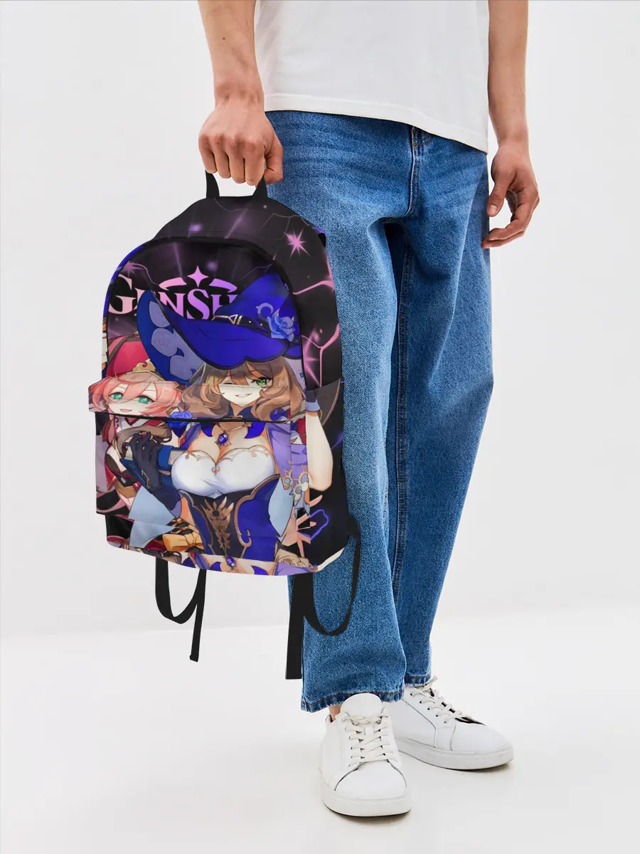 Рюкзак джинсовый / Янь Фэй и Лиза, Genshin Impact